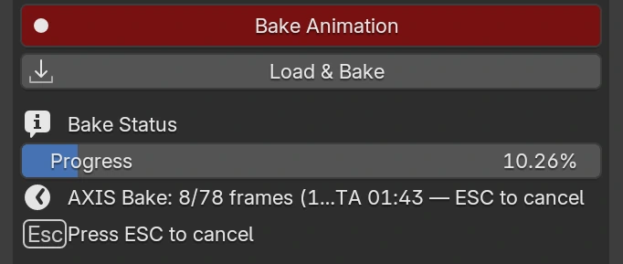 Bake Status